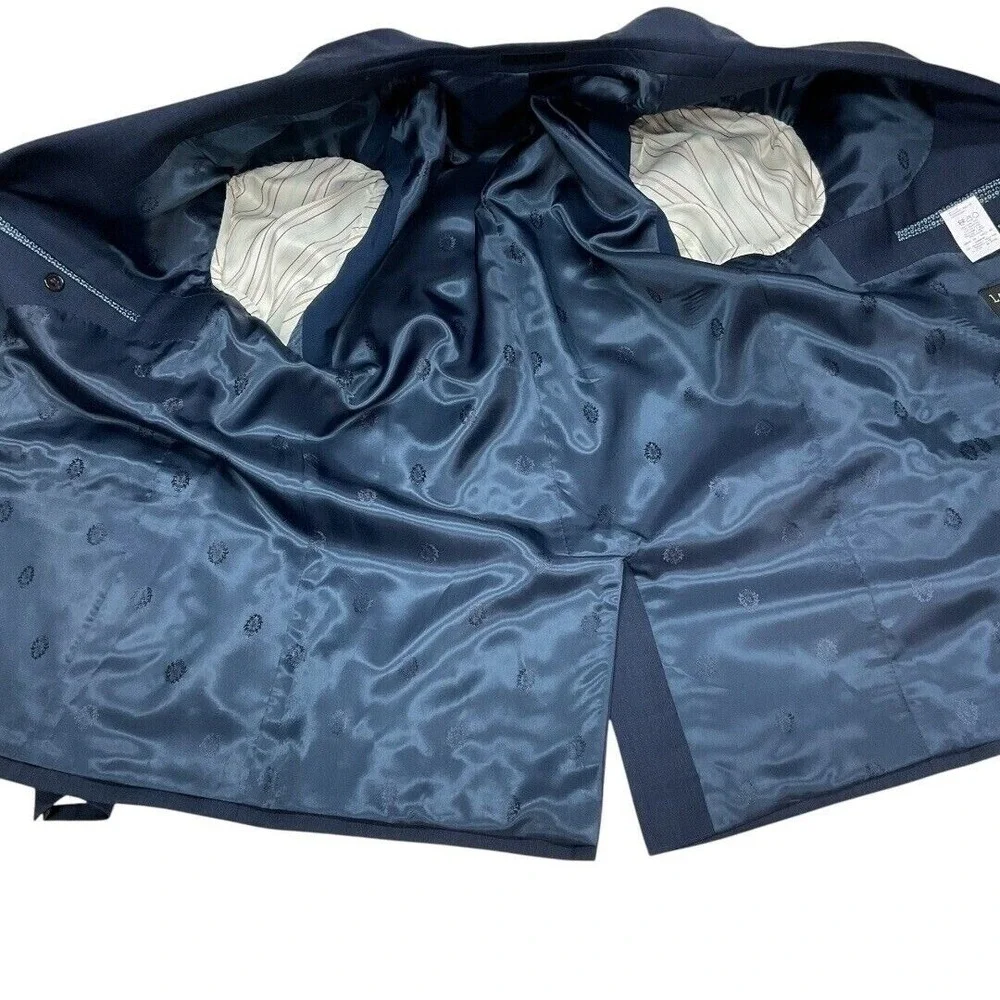 Lauren Ralph Lauren Plaid Sport Coat Blazer Jacket Size 44R Blue‎ Career Formal